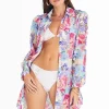 Aqua Blu Meadow Odilia Beach Shirt