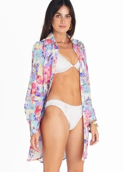 Aqua Blu Meadow Odilia Beach Shirt