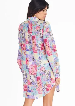 Aqua Blu Meadow Odilia Beach Shirt
