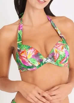 Aubade Fleur Tropicale Moulded Push Up Bikini Top