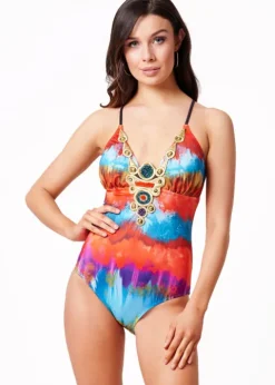 Forever Unique Tie Dye Goldie Swimsuit