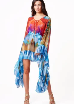 Forever Unique Tie Dye Tiki Kaftan