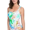 Gottex Aquarelle Square Neck Tank Swimsuit