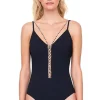 Gottex Chains Of Gold V Neck Swimsuit