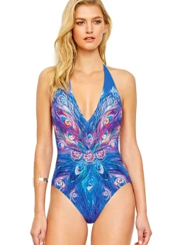 Gottex Dream Catcher V Neck Halter Swimsuit