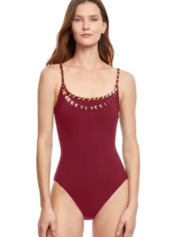 Gottex Golden Touch Round Neck Swimsuit