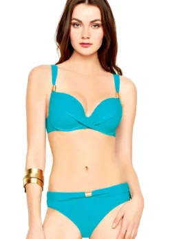 Gottex GTX Calypso Cross Front Moulded Aqua Bikini