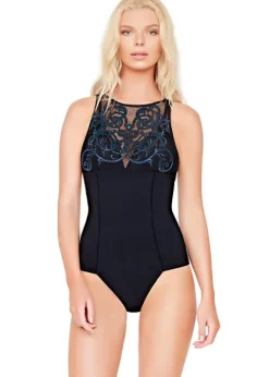 Gottex Jewel Box Star Sapphire High Neck Swimsuit