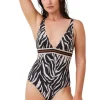 Gottex Luma Wild Nostalgia V Neck Swimsuit