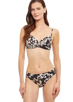 Gottex Miss Butterfly Brown Cross Front Moulded Bikini