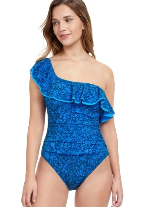 Gottex Profile Mehndi One Shoulder Swimsuit