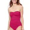 Gottex Profile Tutti Frutti Shirred Bandeau Swimsuit