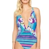 Gottex Samosir Deep Plunge Halter Swimsuit