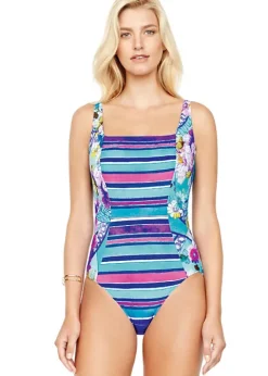 Gottex Samosir Square Neck Tank Swimsuit