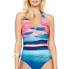 Gottex Seascape Surplice Halter Swimsuit