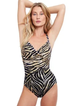 Gottex Wildlife Surplice Swimsuit