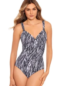 Miraclesuit Chevron Python Siren Sil Swimsuit