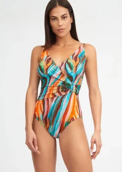Nuria Ferrer Aquarelle Wrap Swimsuit