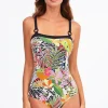 Nuria Ferrer Palm Square Neck Swimsuit