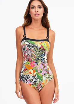 Nuria Ferrer Palm Square Neck Swimsuit