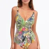 Nuria Ferrer Palm Wrap Swimsuit