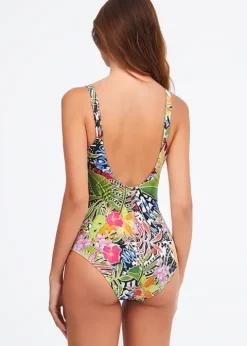 Nuria Ferrer Palm Wrap Swimsuit