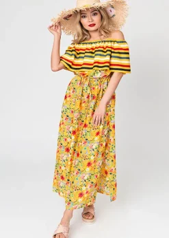 Pia Rossini Saffron Maxi Dress