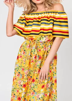 Pia Rossini Saffron Maxi Dress